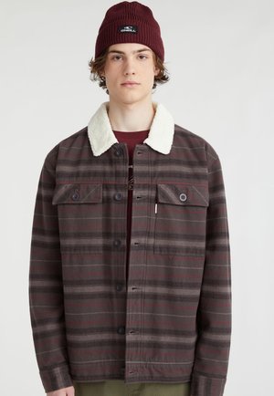Fleecejacke - grey crossover stripe