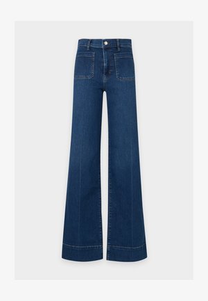 FRAME, LE SLICE PALAZZO LONG - Jean flare - dark-blue denim