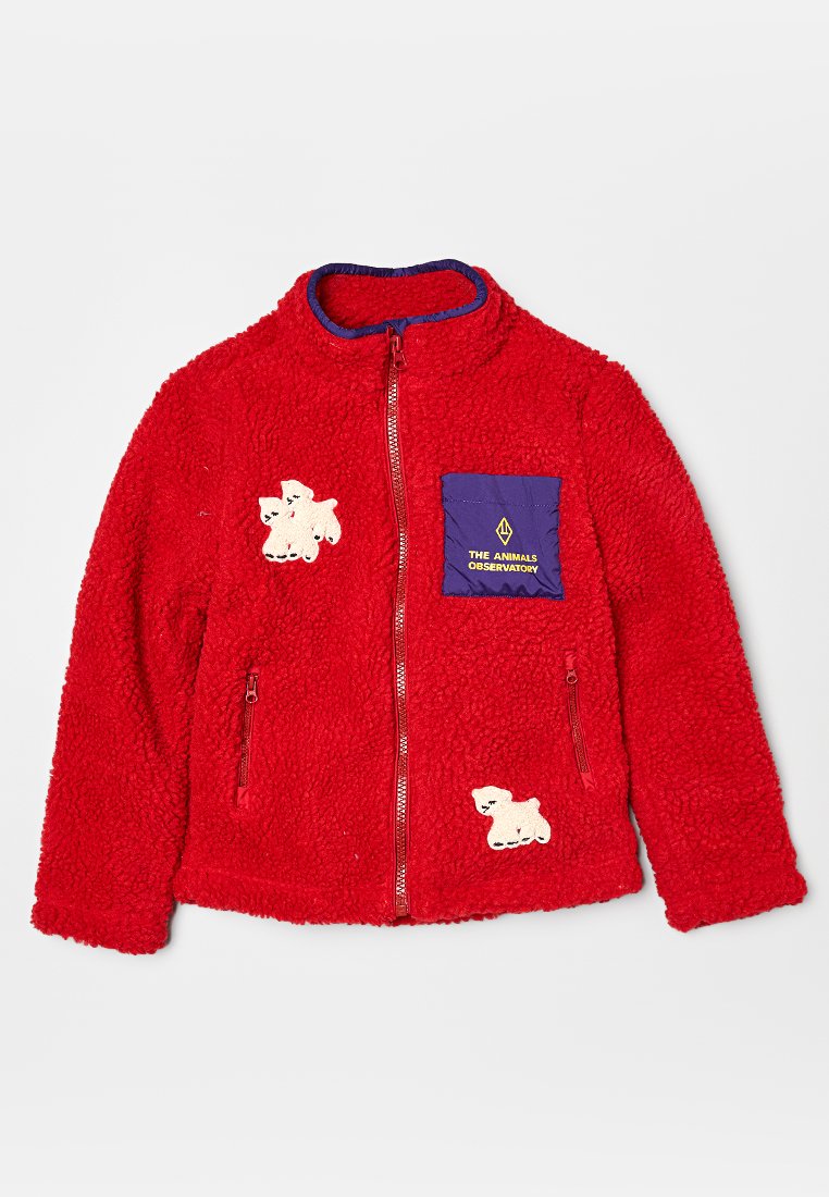 THE ANIMALS OBSERVATORY Fleecejas rood THE ANIMALS OBSERVATORY Fleecejas rood
