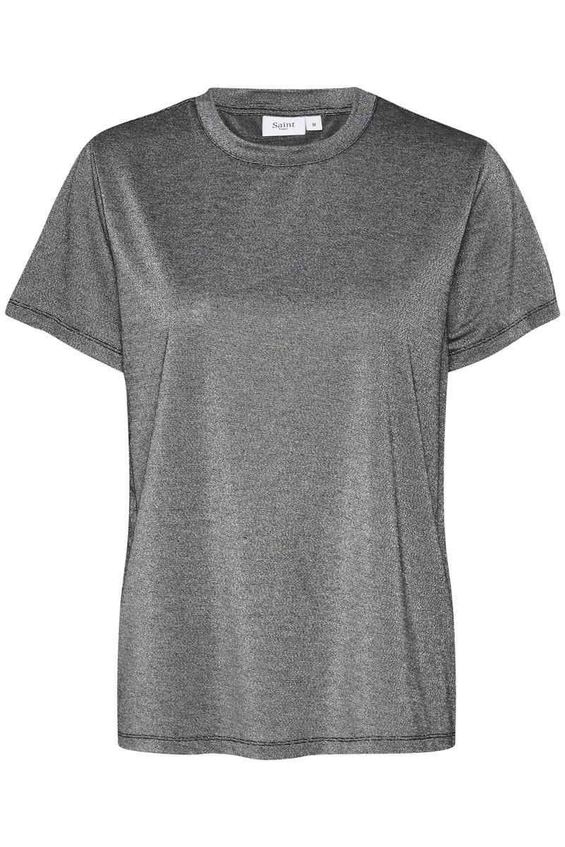 Saint Tropez T-shirt basic zwart Saint Tropez T-shirt basic zwart