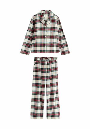REGULAR FIT - BUTTON THROUGH LONG SLEEVE SET - Pyjama - red check