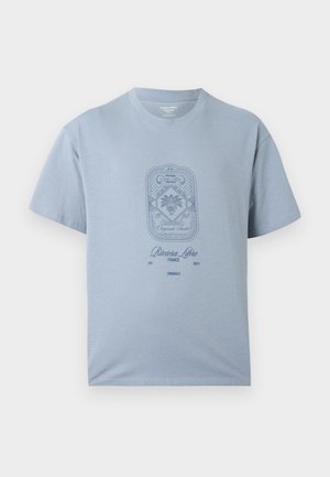 Jack & Jones, JORCASSIS TONAL TEE CREW NECK - Triko s potiskem - tradewinds