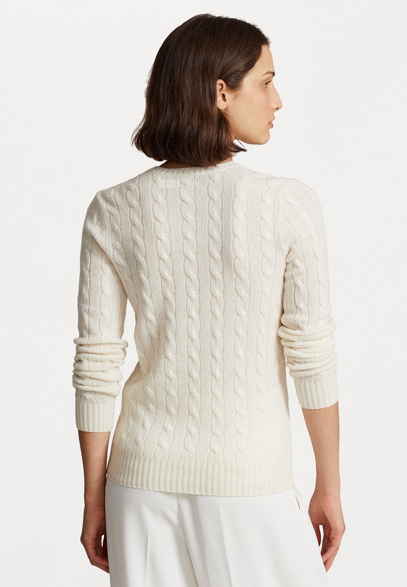 Wool Cashmere Sweater Ralph Lauren Cable Knit Jumper Ladies - Main Image