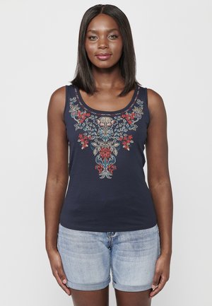 Koroshi TANK  - Top - navy