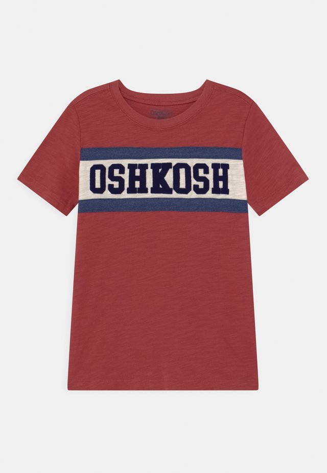 PIECED - Print T-shirt - red
