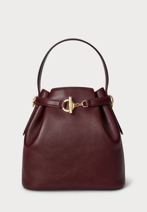 LEATHER MEDIUM BLAIKE BUCKET BAG - Geantă de mână - dark garnet