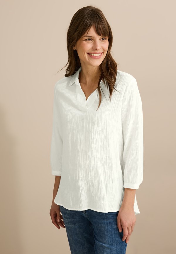 SEERSUCKER - Bluse - weiß