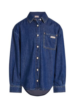 OVERSIZED - Camicia - mid blue tencel