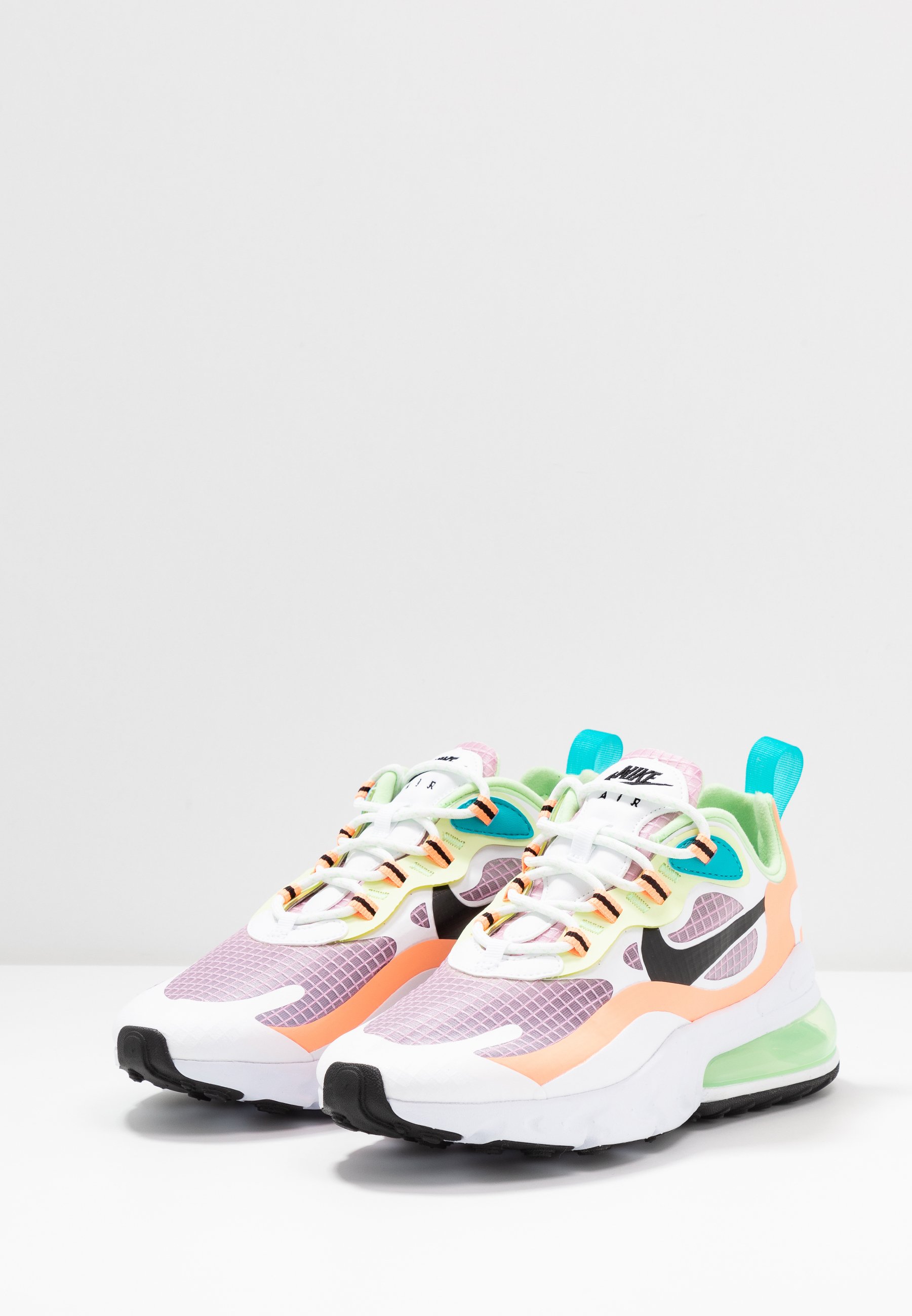 Gratis Fragt Nike Sportswear Air Max 270 React Sneakers Light Arctic Pink Black Orange Pulse White