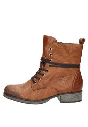 Rieker Bottines à lacets - cognac