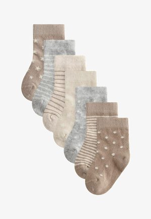 Next 7 PACK REGULAR FIT - Ponožky - neutral star stripe