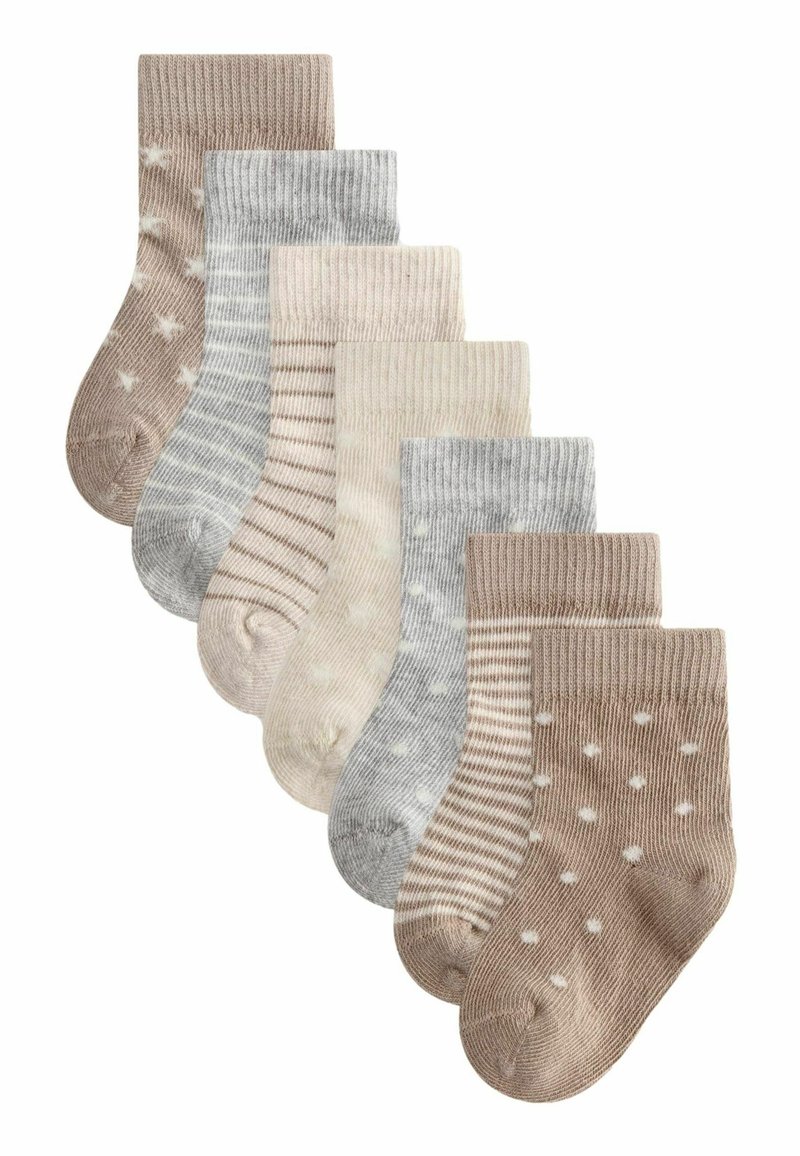 Next 7 PACK REGULAR FIT - Ponožky - neutral star stripe