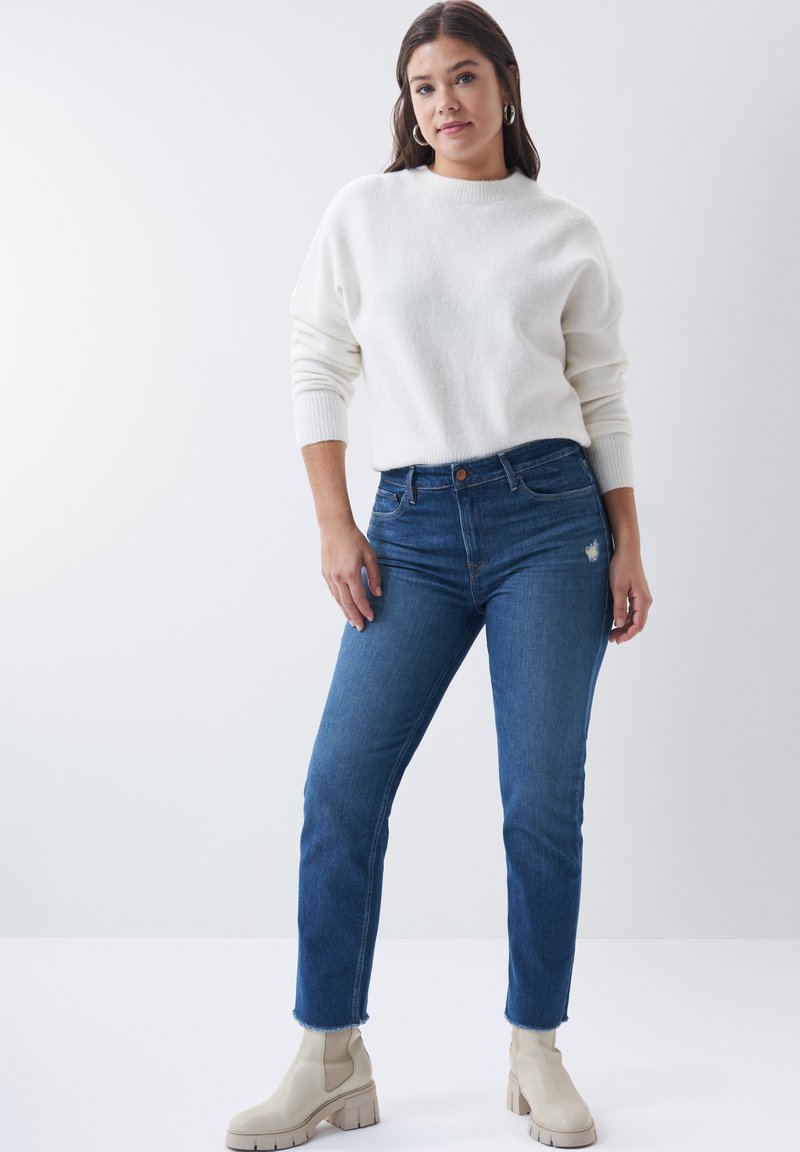 Jean Slim Femme Salsa 90% Coton - Taille W26 L32 - Bleu - Neuf Avec étiquettes