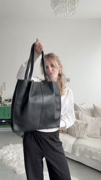 Zign LEATHER - Shopper - black