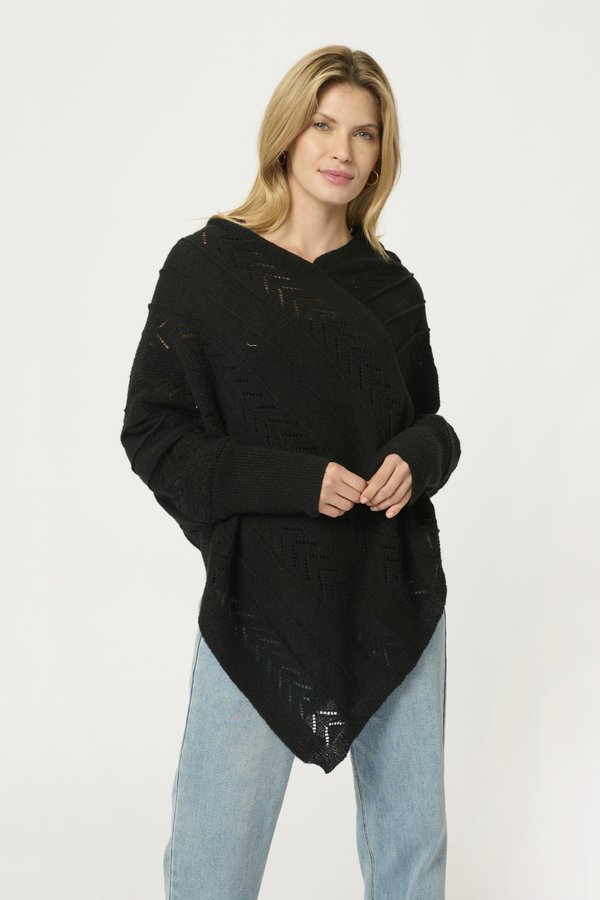 HOLIDAY PONCHO - Strickpullover