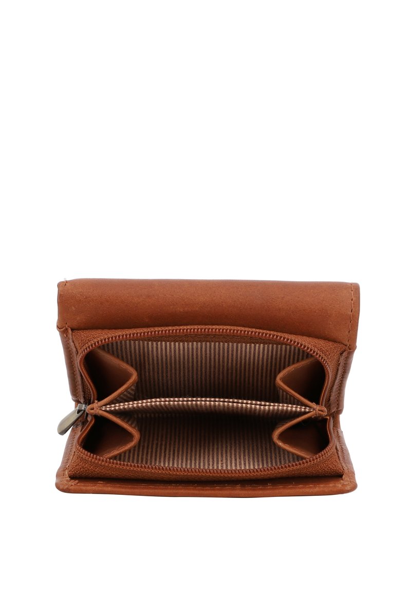 Gusti Leder Geldbeutel Leder Braun Geldbörse 