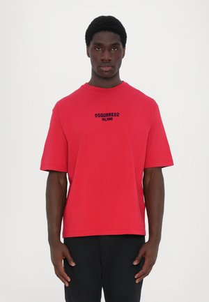 T-shirt imprimé - red/dark navy