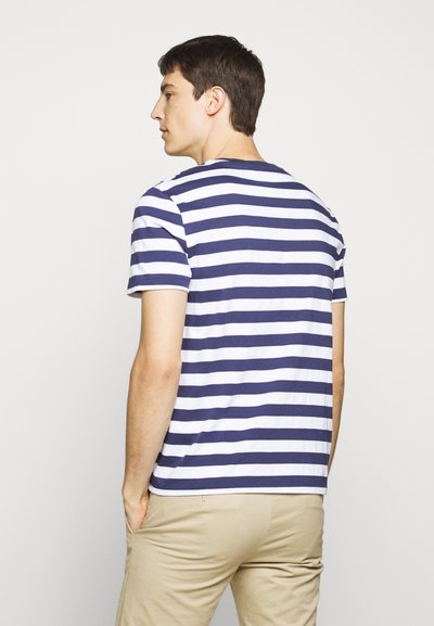 Polo Ralph Lauren SSCNCMSLM2-SHORT SLEEVE-T-SHIRT - T-shirt estampada - navy/white