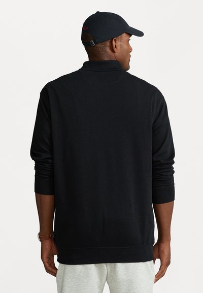 Polo Ralph Lauren Big & Tall LUXURY JERSEY QUARTER ZIP PULLOVER - Camisola de manga comprida - black