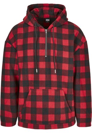 Urban Classics Hoodie - redcheck