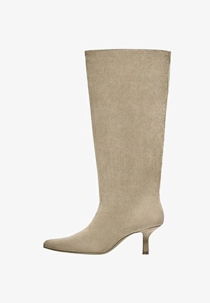 Bershka, KITTEN HEEL - BOOTS - Laarzen - beige