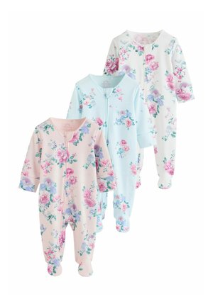 REGULAR FIT - TWO WAY ZIP 3 PACK - Strampler - pink