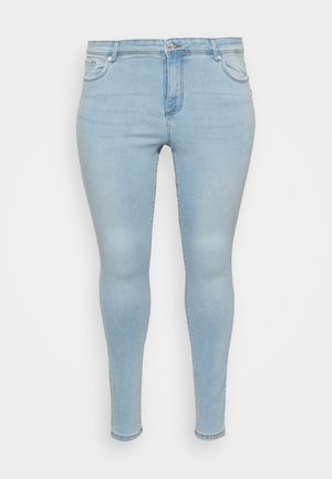 VMTANYA PIPING - Kitsa lõikega teksad - light blue denim