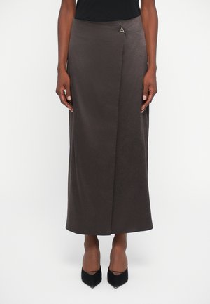 ROYAL LONG SKIRT - Maxikjol - espresso