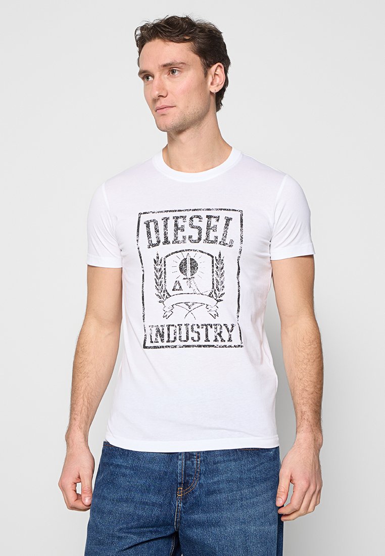 Diesel T-shirt print wit