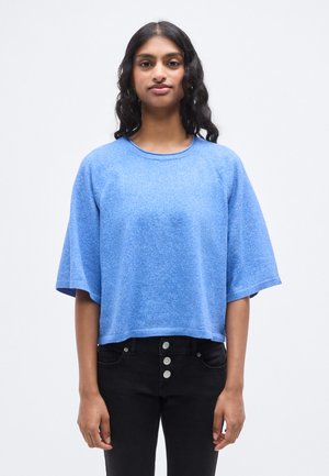 ONLLOYAL 2/4 O NECK - T-Shirt basic - ultramarine melange