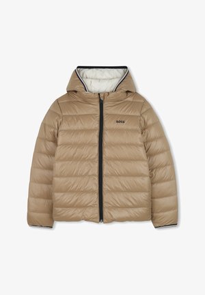 BOSS Kidswear JUNIOR REVERSIBLE PUFFER JACKET - Jakna ispunjena paperjem - sand