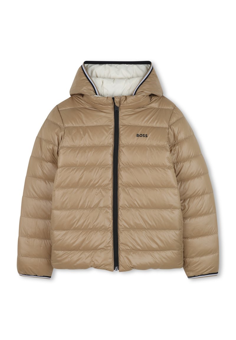 BOSS Kidswear JUNIOR REVERSIBLE PUFFER JACKET - Casaco de penas - sand