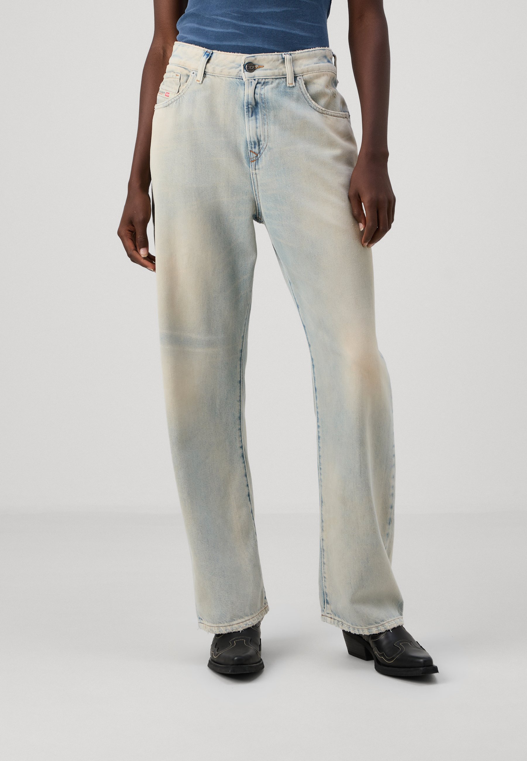 Diesel 1999 D-REGGY - Relaxed fit jeans - 01/blue denim
