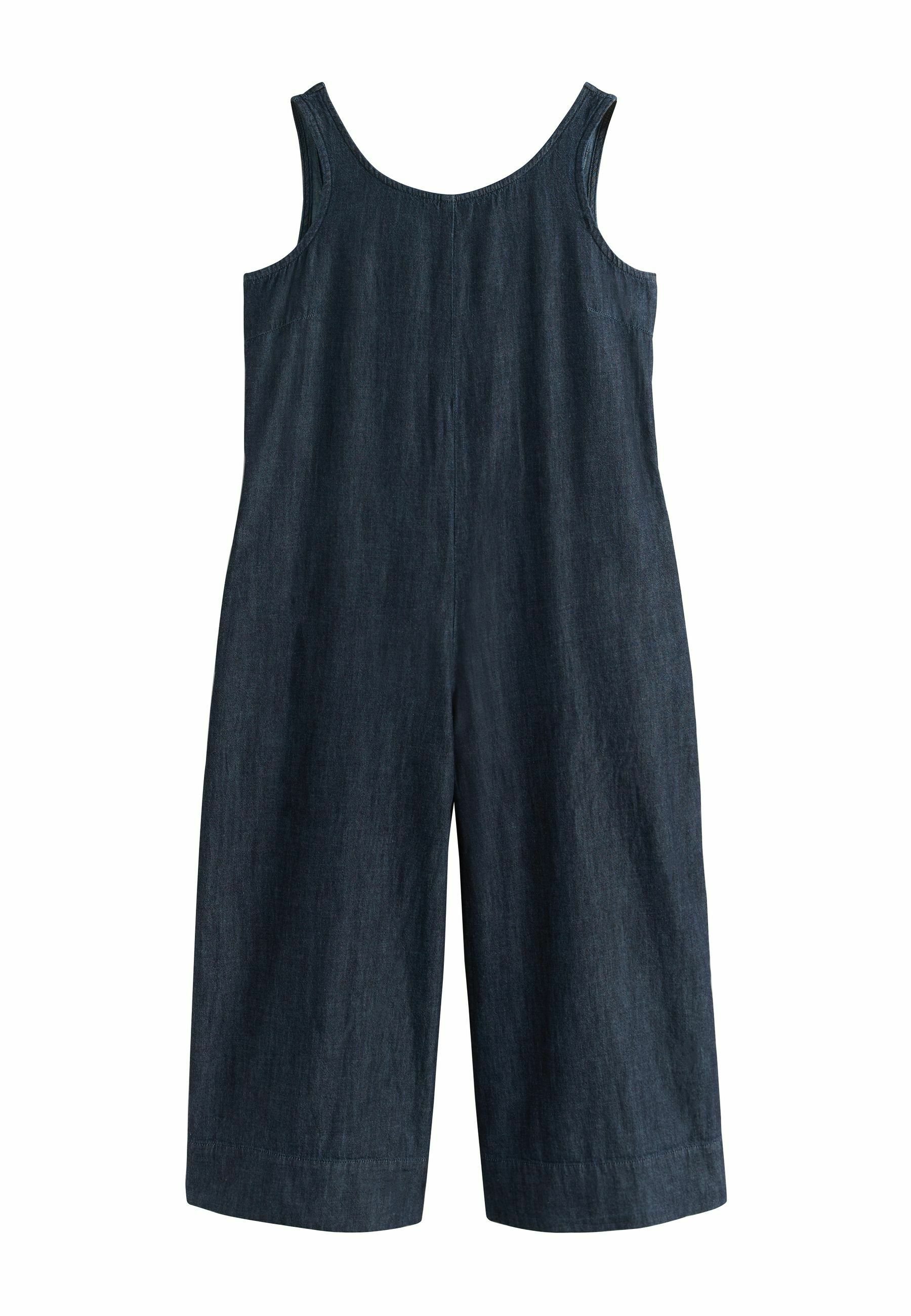 REGULAR FIT - OPEN BACK BEACH CROPPED LIGHTWEIGHT DENIM JUMPSUIT . - Salopetă - rinse blue