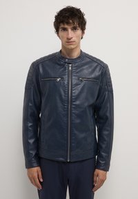Calliope BIKER - Giacca in similpelle - blu