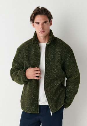 Next Flīsa jaka - khaki green nep