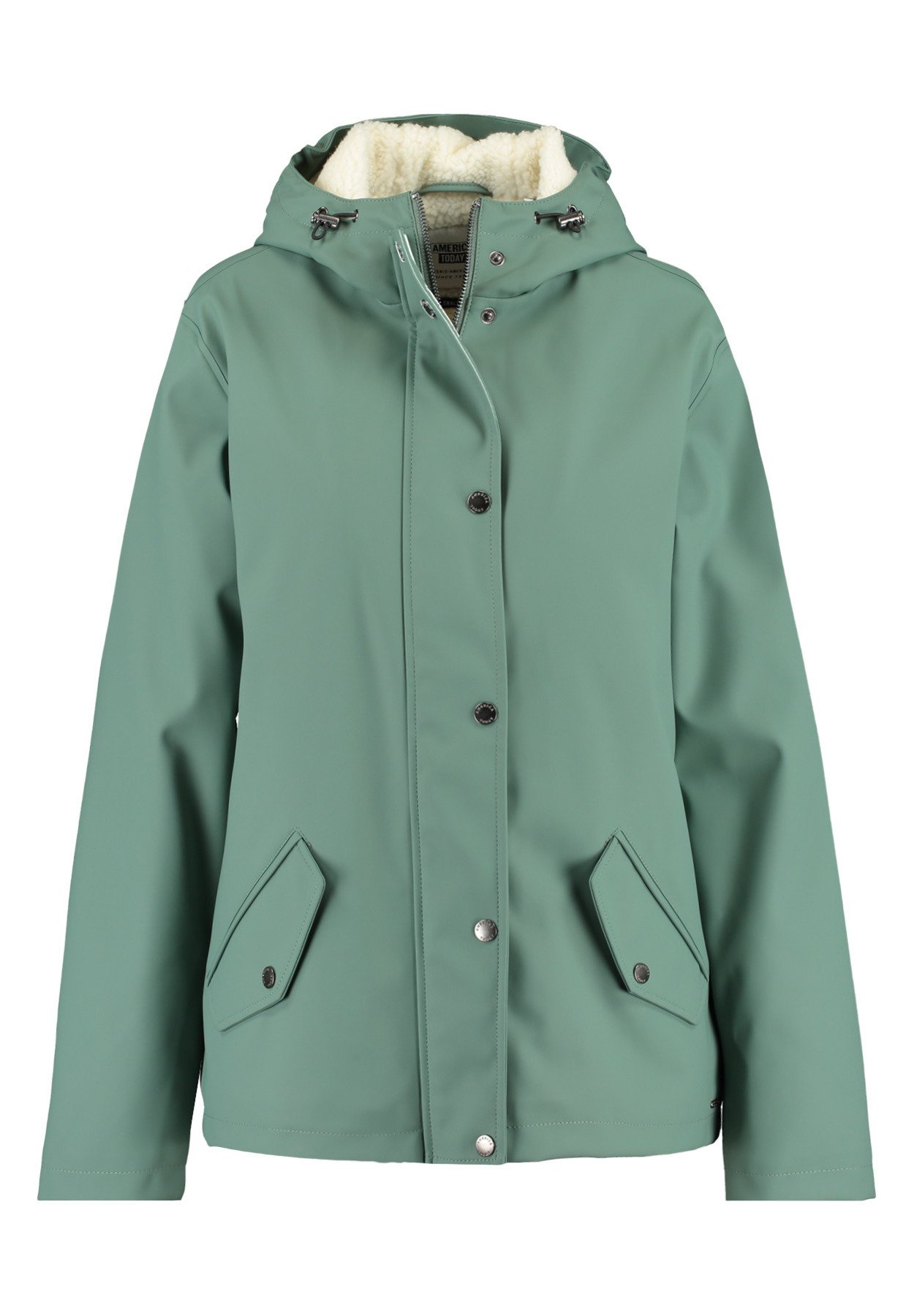 America Today JANICE Regenjas cypressGroen Zalando.nl America Today Parka deep blue Zalando.nl