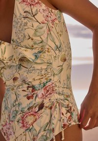 Next FRILL WRAP TUMMY CONTROL - Uimapuku - yellow floral