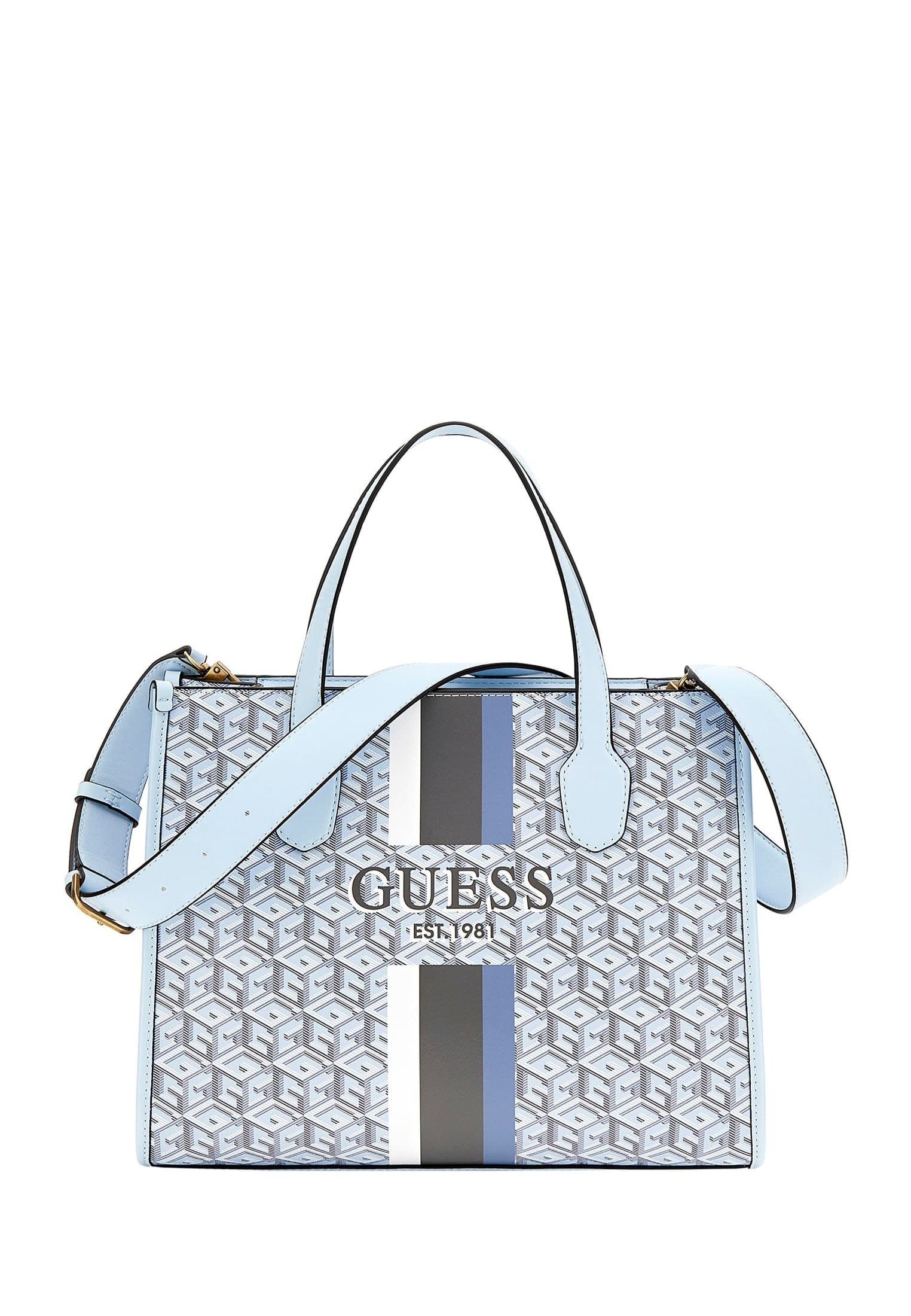 Guess Tasche Babyblau Guess NOELLE Handtasche Hellblau Zalando
