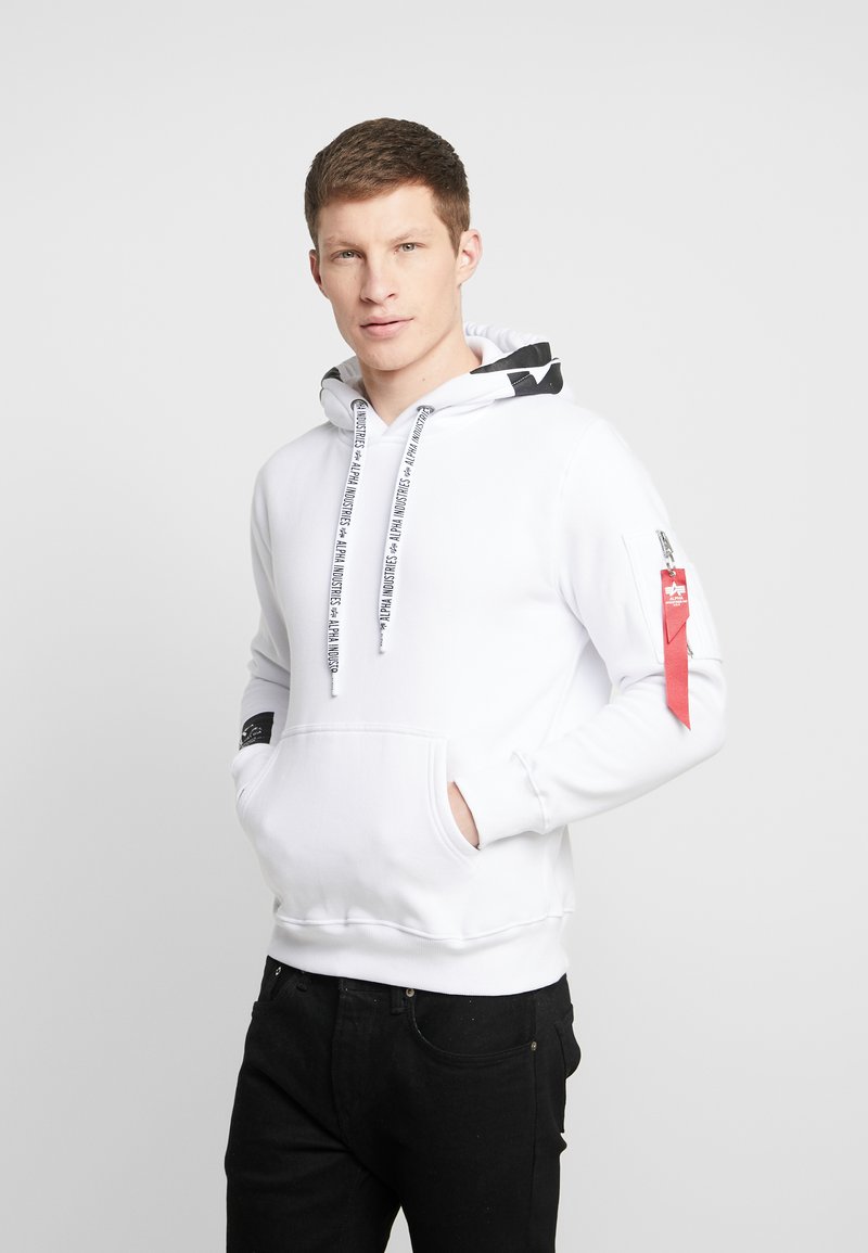 Alpha Industries - HOODY - Hoodie - white, Forstørre