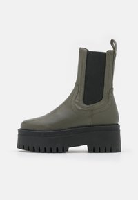 ASRA Botines con plataforma - khaki