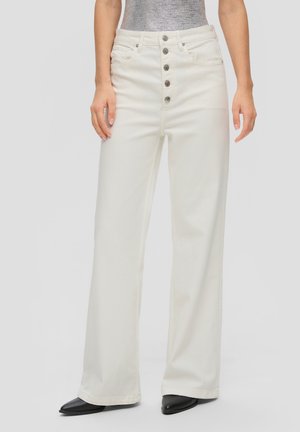 HIGH RISE / WIDE LEG  - Flared Jeans - ecru