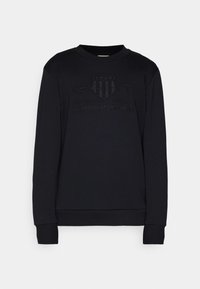 TONAL SHIELD C NECK - Ikdienas džemperis - black