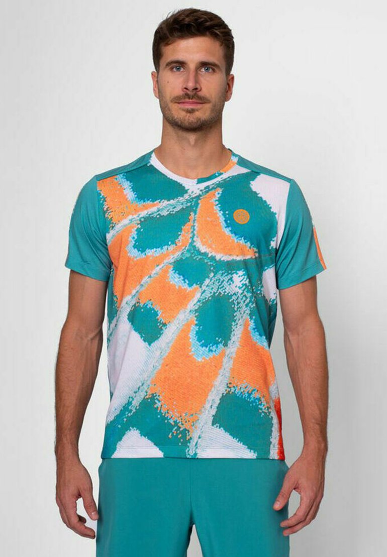 BIDI BADU T-shirt imprimé - petrol orange