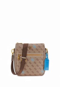 Guess MILANO CROSSBODY - Umhängetasche - beige\blue