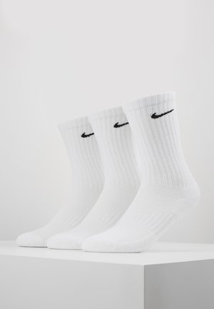Nike Sportswear EVERYDAY CUSH CREW 3 PACK - Calze - white/black