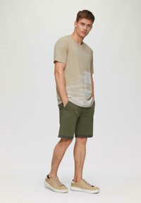 QS T-shirt print - beige