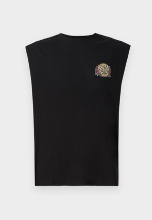 GUZMAN DOT TANK UNISEX - Nyomott mintás póló - black
