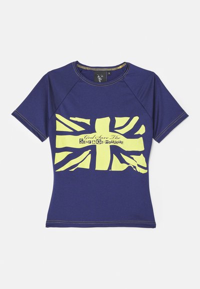 Sinead Gorey UNION JACK SCREEN - Marškinėliai su spaudiniu - navy