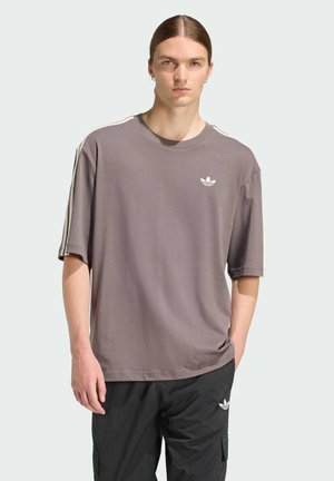 Tričko s potlačou - charcoal/cream white